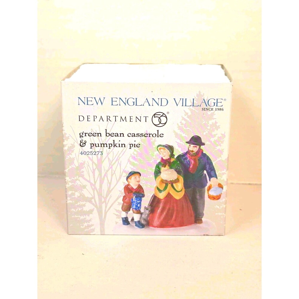 2012 Department 56 New England Village Green Bean Casserole & Pumpkin Pie